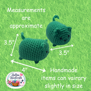 Cats with measurements Cat with measurements on green grass
