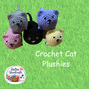 Group of 5 cats on green grass